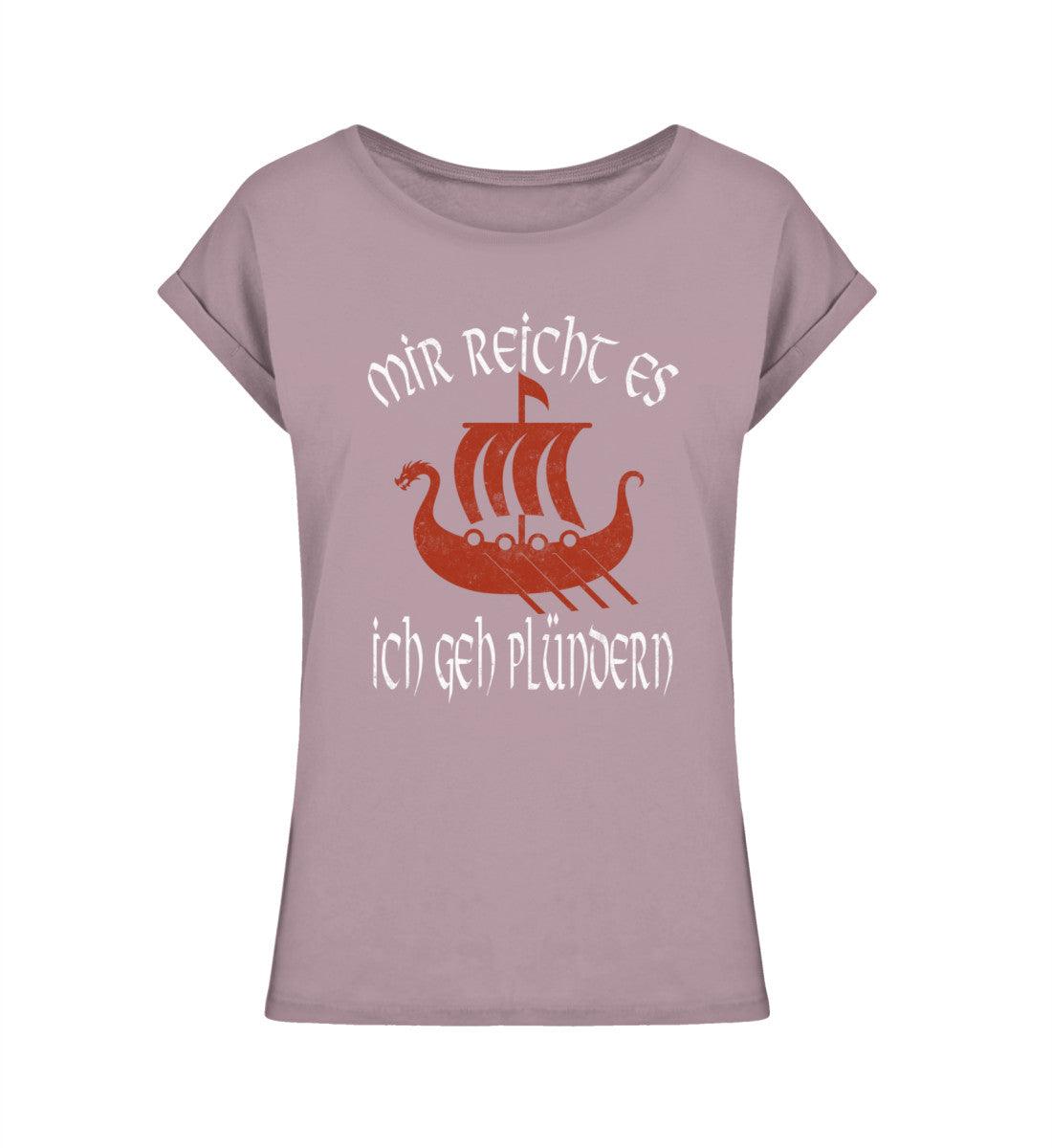 Schildmaiden Extended Shirt – "Mir reicht es, ich geh plündern" - Nordic Viking Wear