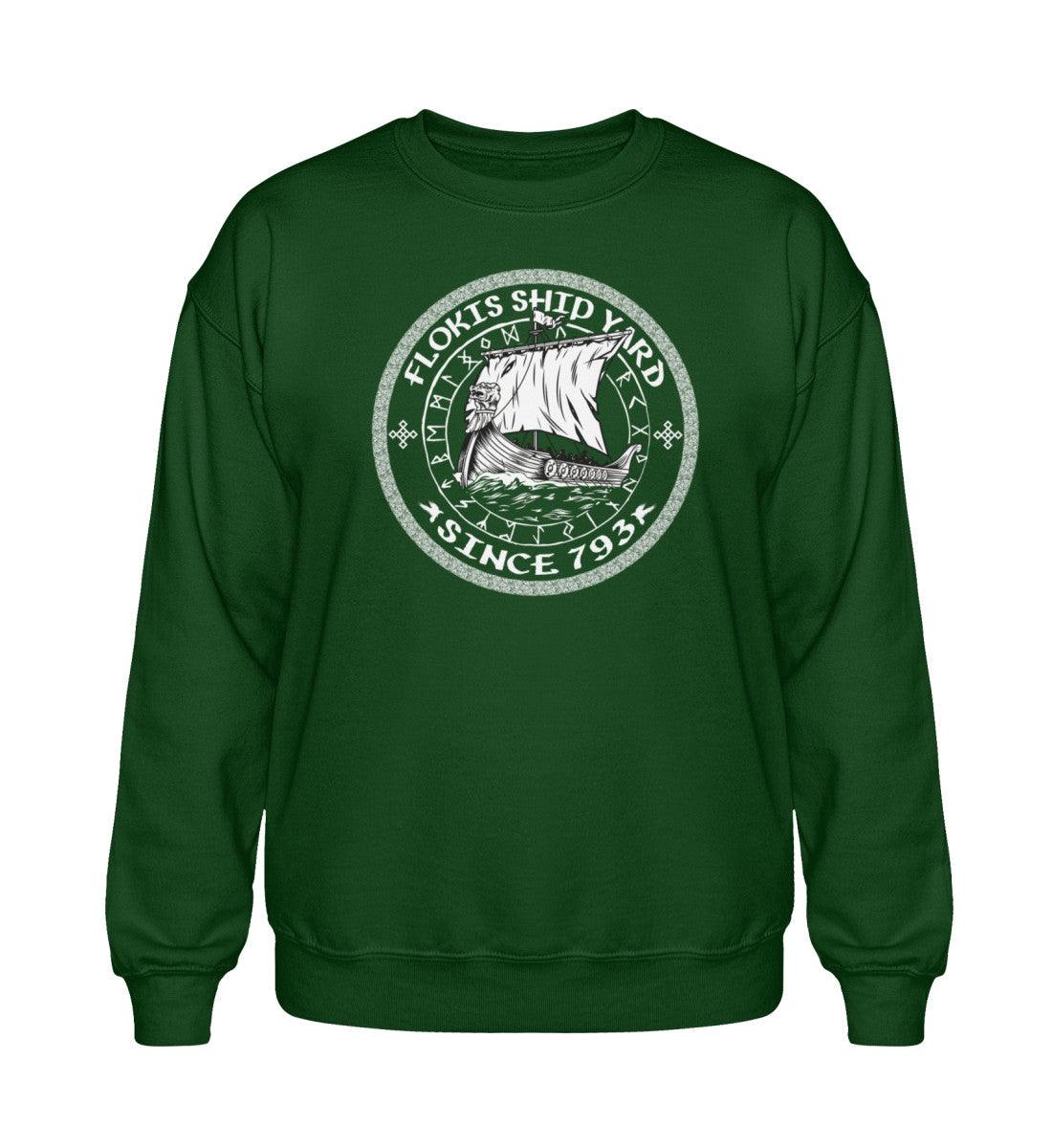 Heavy Blend Wikinger Sweatshirt – "Flokis Shipyard – Since 793" - Nordic Viking Wear