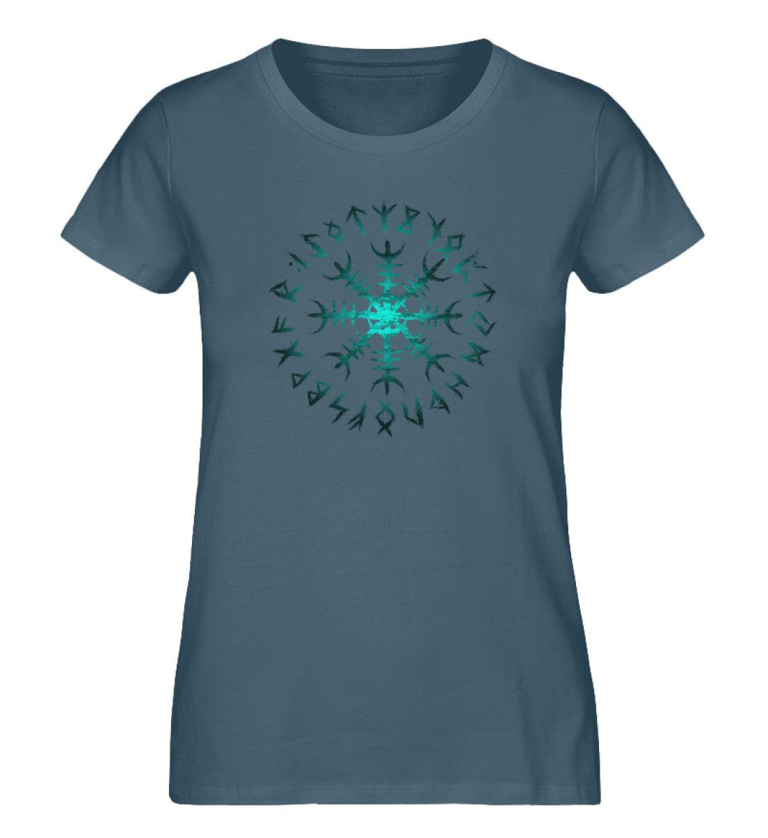 Schildmaiden Helm des Schreckens Expresser Shirt – Mystischer Runenkreis - Nordic Viking Wear