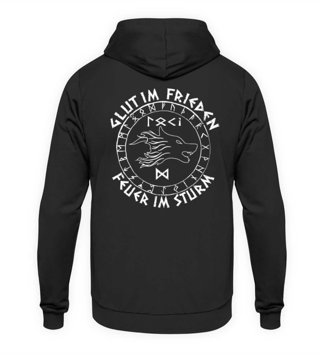 Wikinger Hoodie Backprint "Loki's Erbe" – Kraft und List im nordischen Design - Nordic Viking Wear