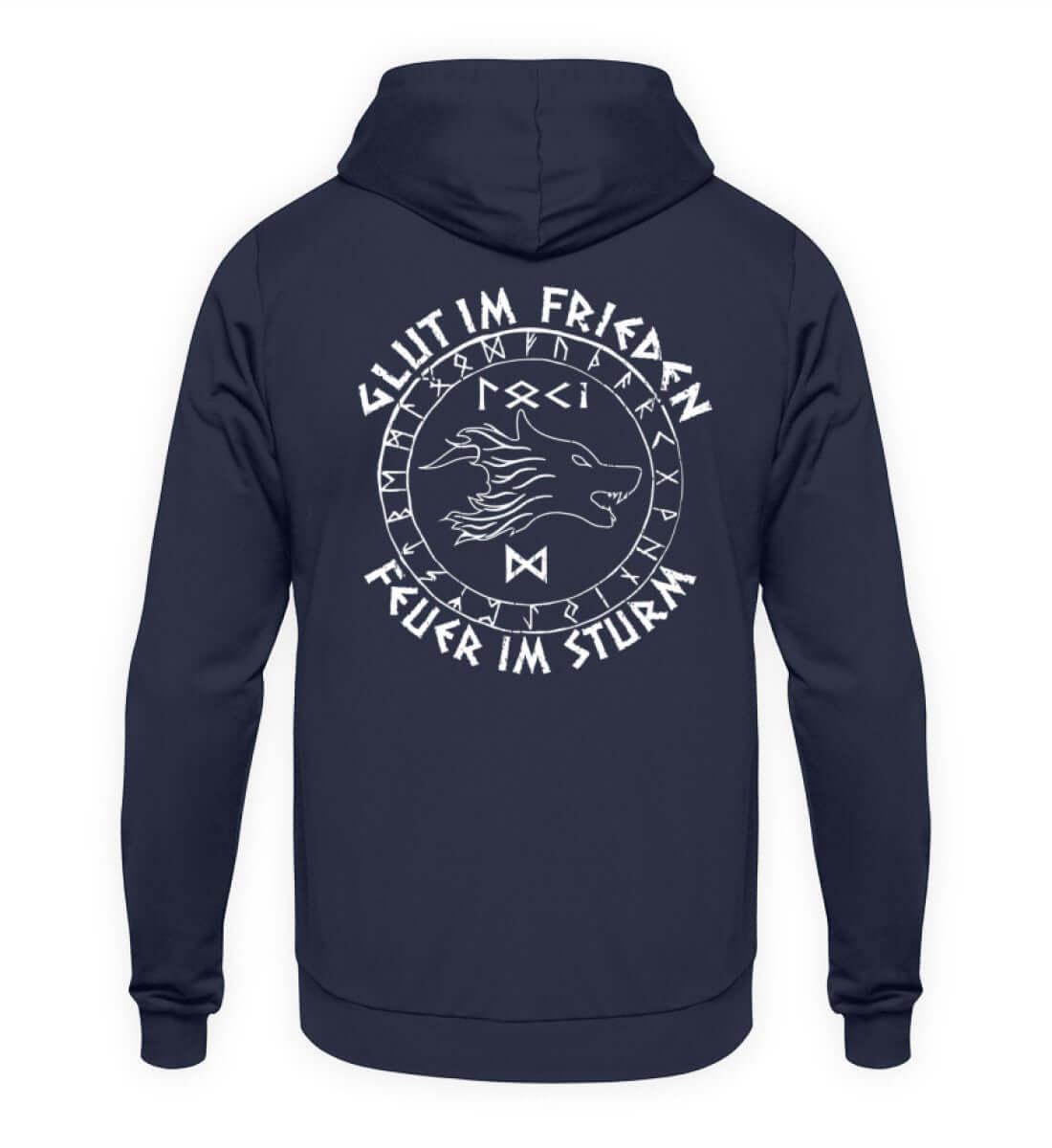 Wikinger Hoodie Backprint "Loki's Erbe" – Kraft und List im nordischen Design - Nordic Viking Wear