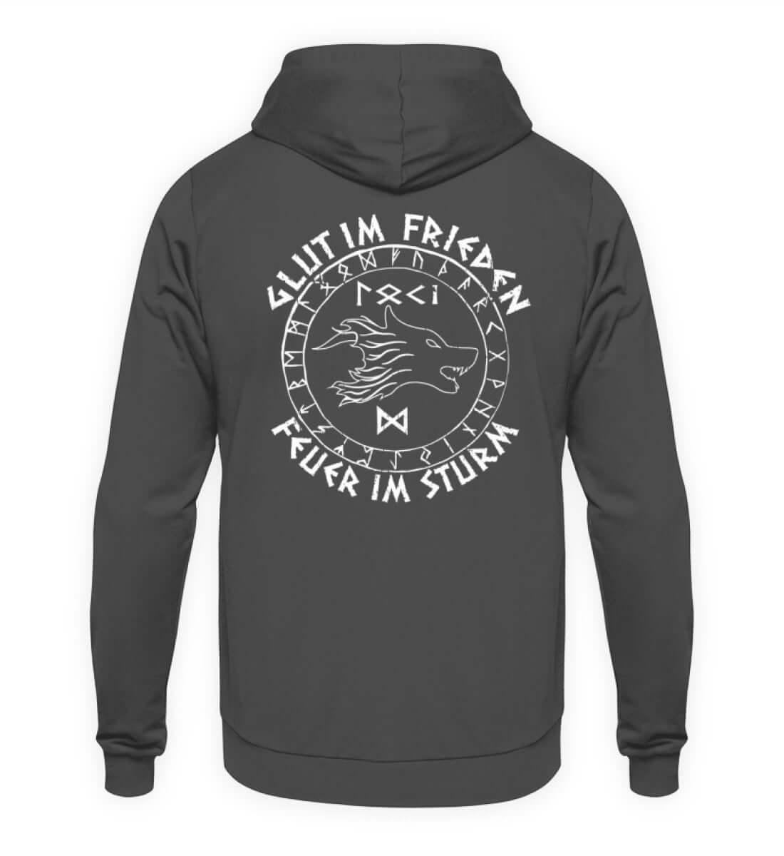 Wikinger Hoodie Backprint "Loki's Erbe" – Kraft und List im nordischen Design - Nordic Viking Wear