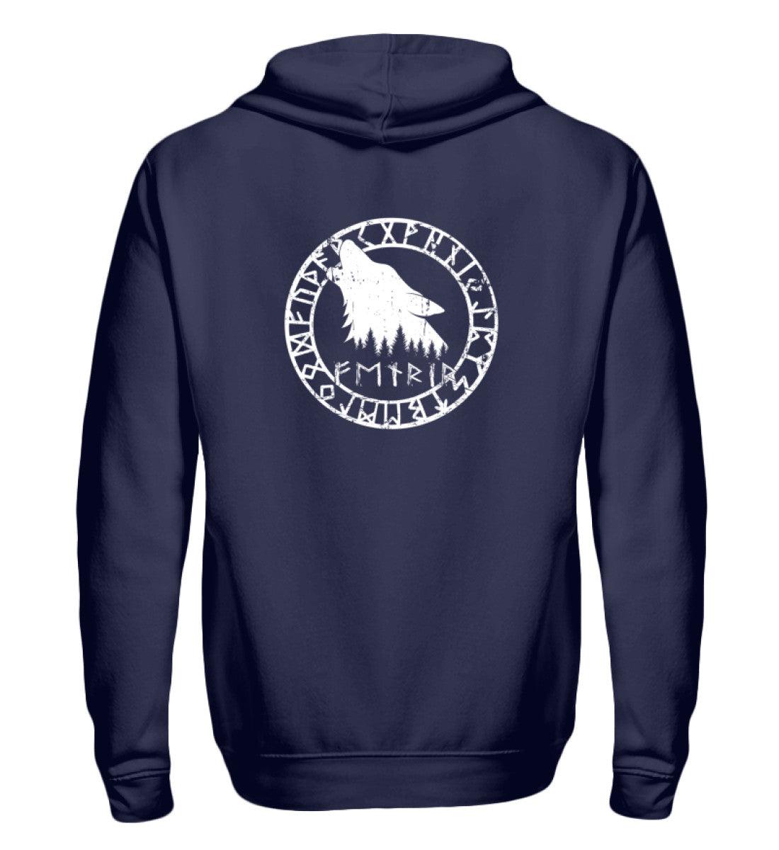 🐺 Fenrir – Der Wolf der Ragnarök | Wikinger Zipp-Hoodie - Nordic Viking Wear