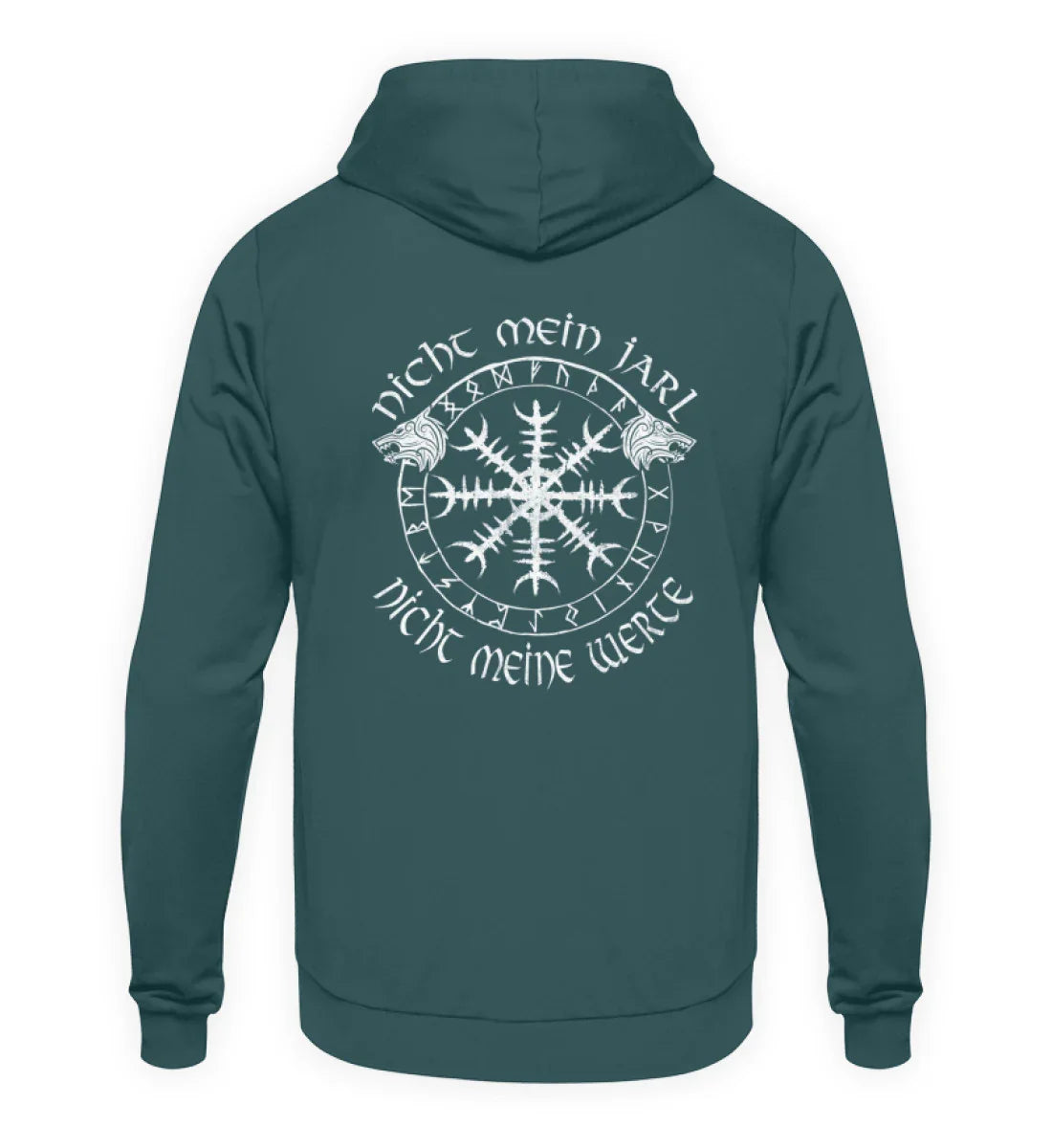 Hoodie Nicht Mein Jarl Nicht Meine Werte - Unisex Kapuzenpullover Hoodie - Nordic Viking Wear