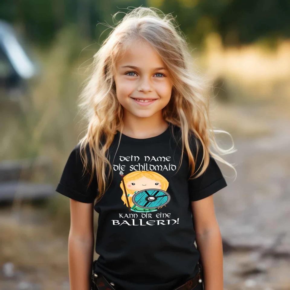 Mädchen Shirt Eine Schildmaid Kann Dir Eine Ballern - Nordic Viking Wear