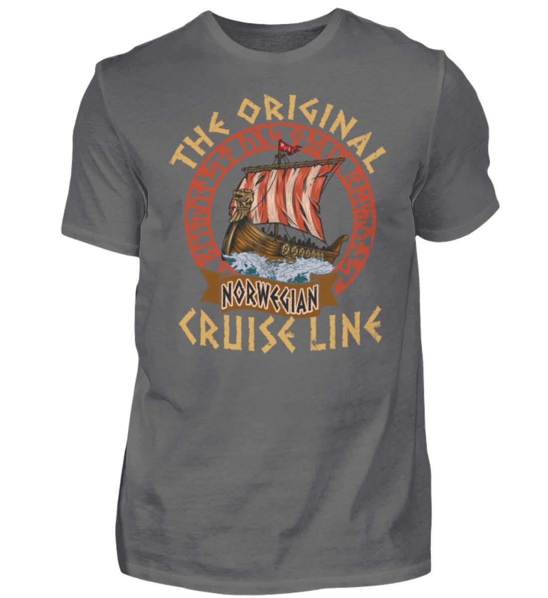 Wikinger Premium T-Shirt „The Original Norwegian Cruise Line“ – Ein Tribut an die wahren Entdecker - Nordic Viking Wear