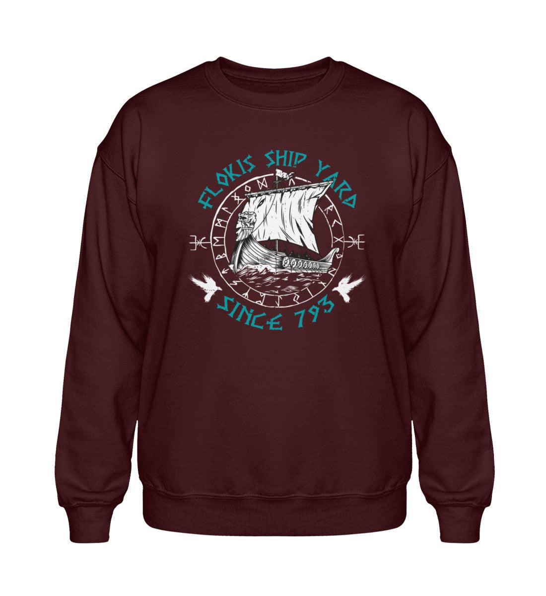 Heavy Blend Wikinger Sweatshirt – "Flokis Ship Yard – Since 793" - Nordic Viking Wear