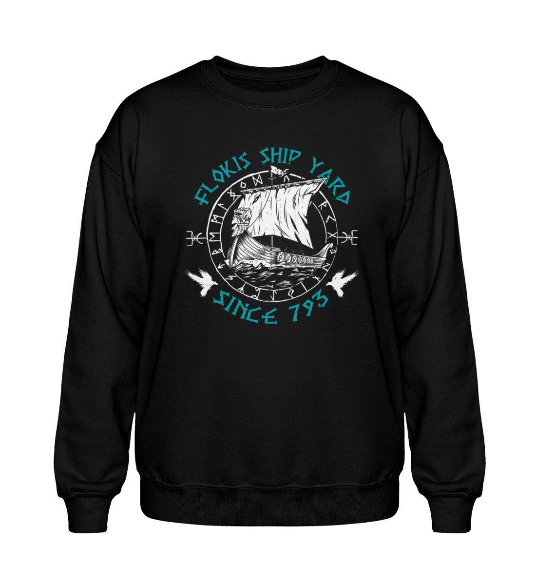 Heavy Blend Wikinger Sweatshirt – "Flokis Ship Yard – Since 793" - Nordic Viking Wear