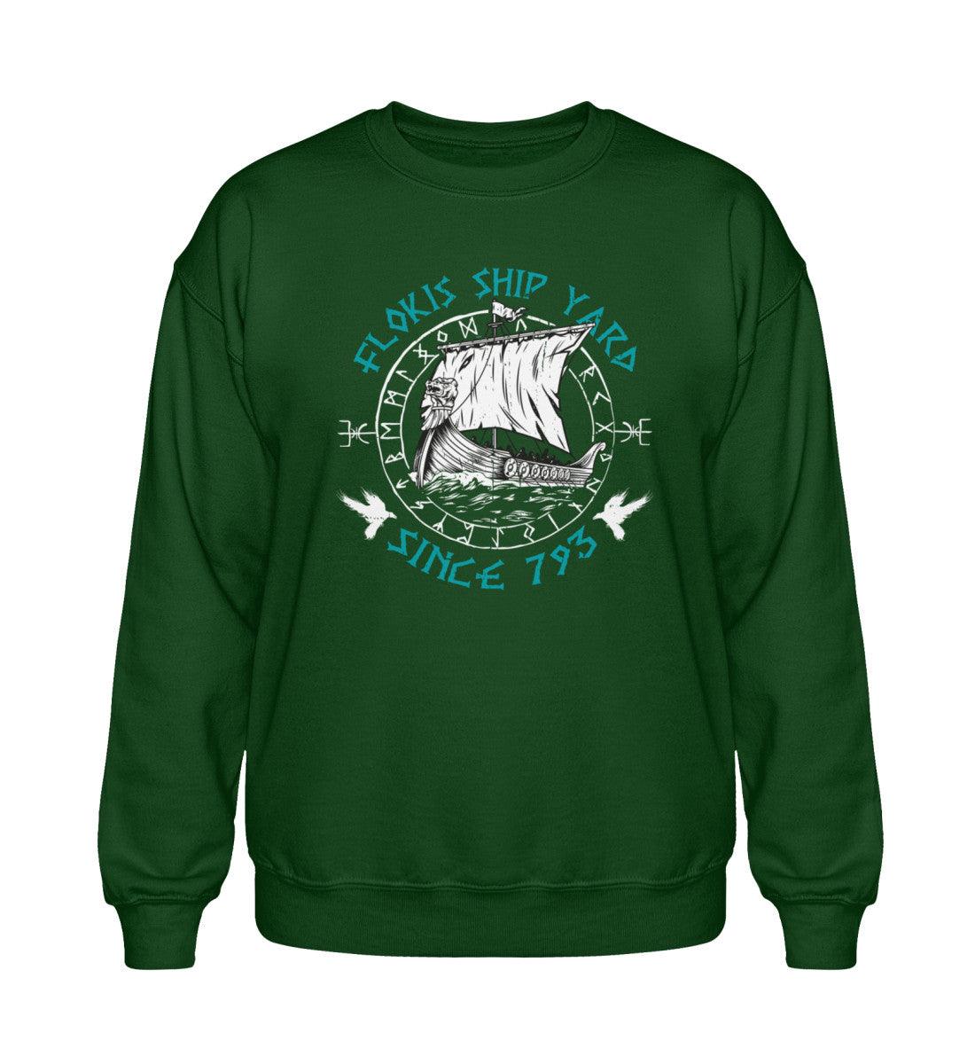 Heavy Blend Wikinger Sweatshirt – "Flokis Ship Yard – Since 793" - Nordic Viking Wear