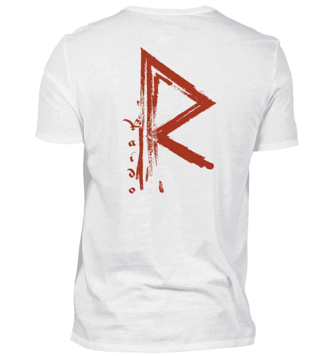 Wikinger Premiumshirt Rune Raido Rot - Herren Premiumshirt - Nordic Viking Wear