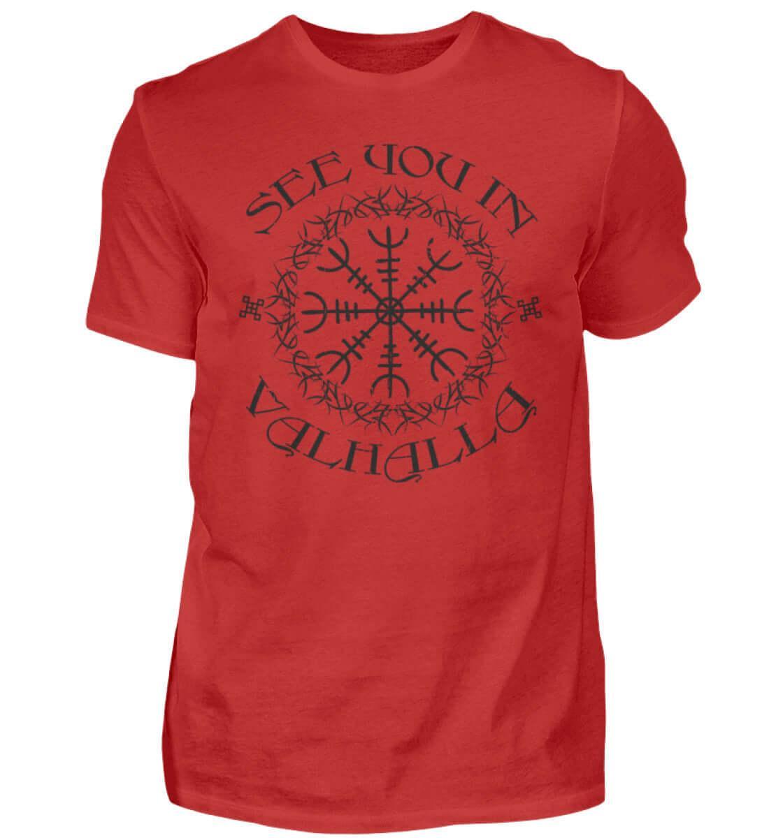 Wikinger-Shirt "See You In Valhalla" Helm Of Awe - Nordic Viking Wear