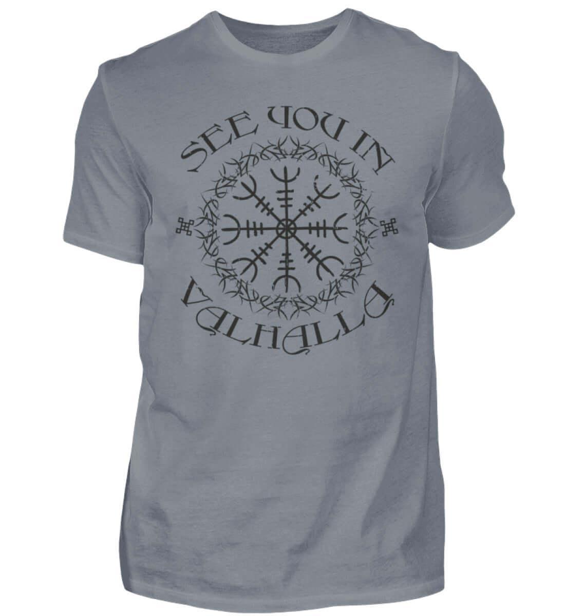 Wikinger-Shirt "See You In Valhalla" Helm Of Awe - Nordic Viking Wear