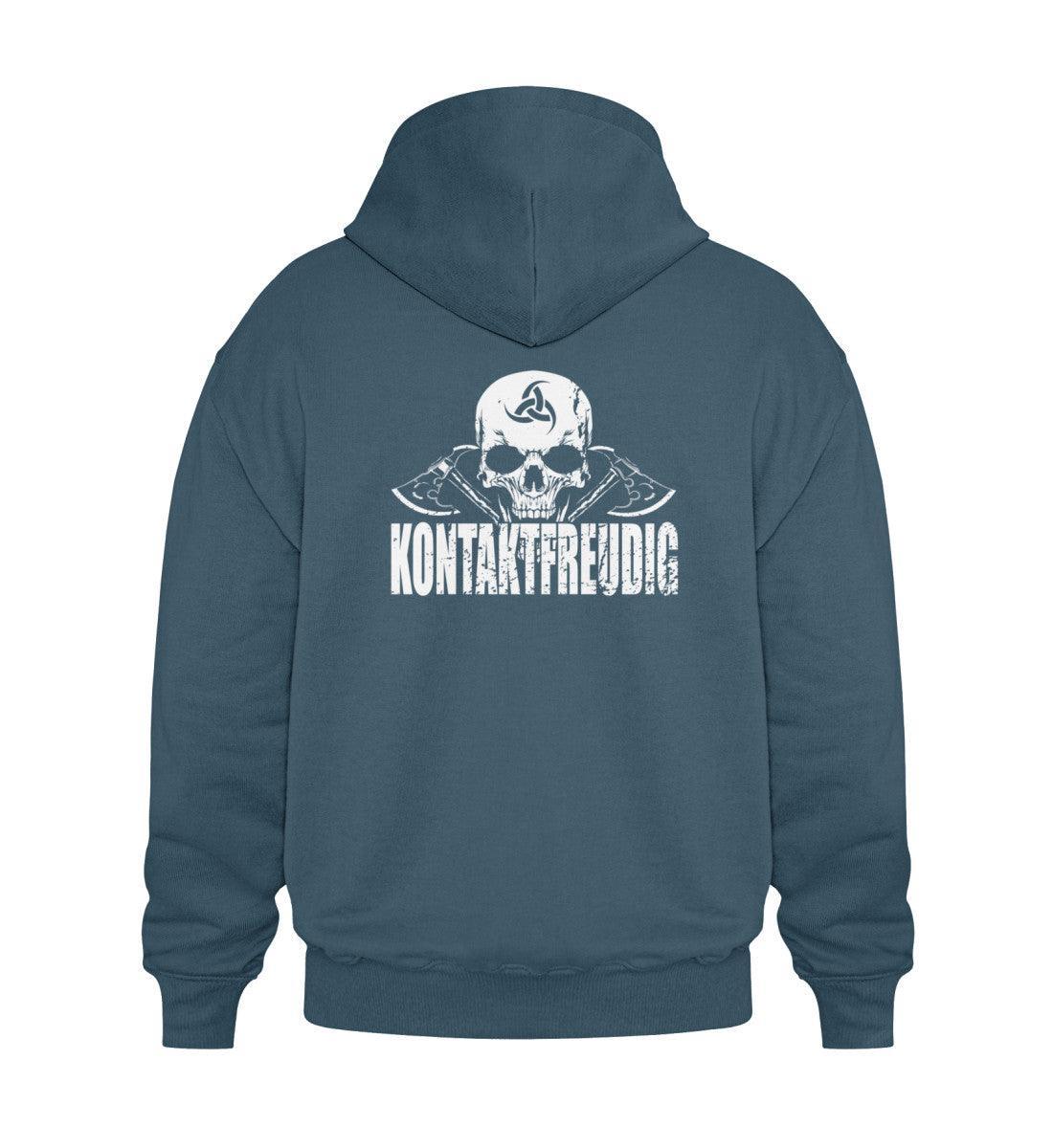 Wikinger Heavy Vintage Hoodie Kontaktfreudig - Nordic Viking Wear