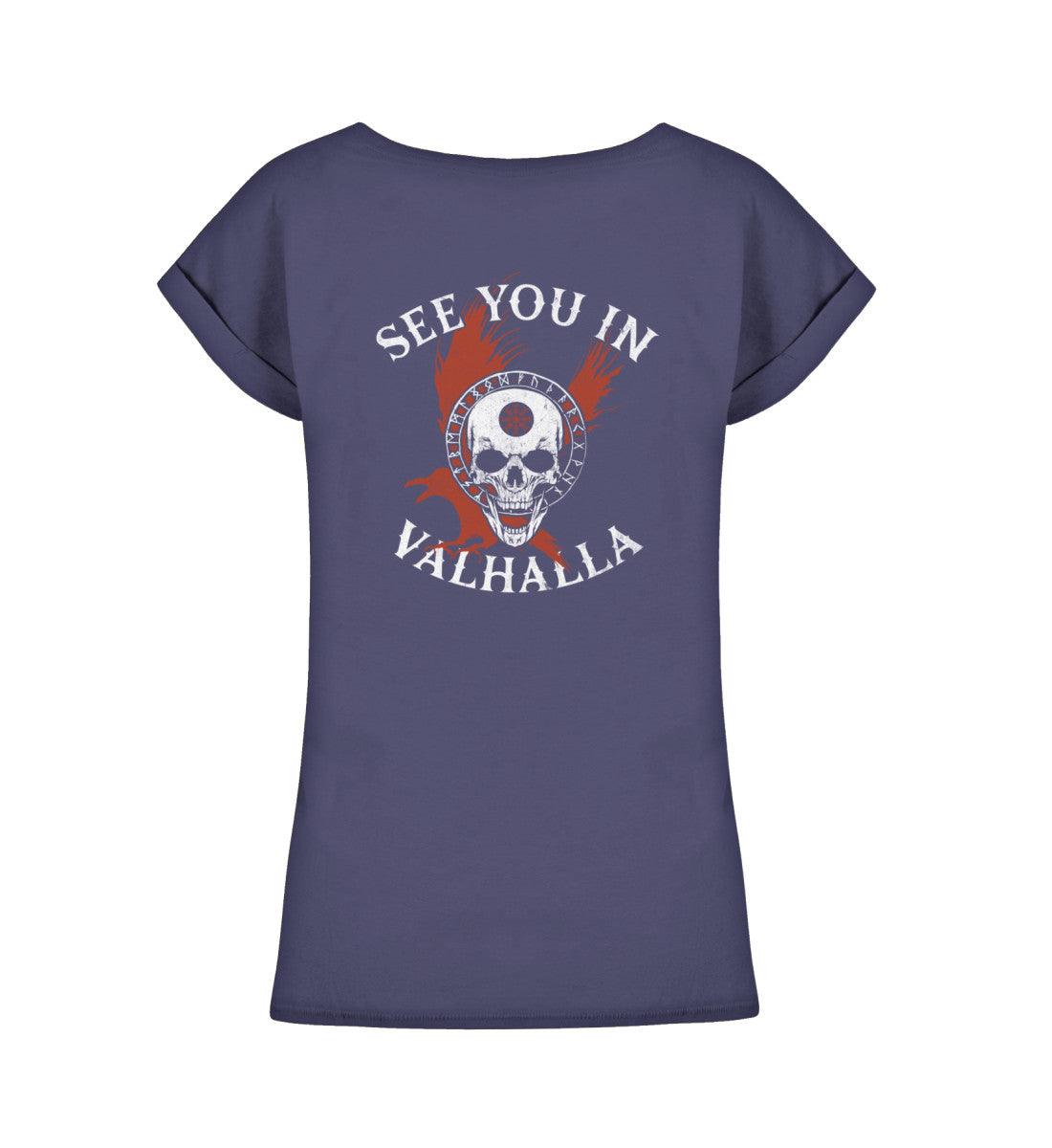 Schildmaiden Extendet Shirt – „See You in Valhalla“-Design - Nordic Viking Wear