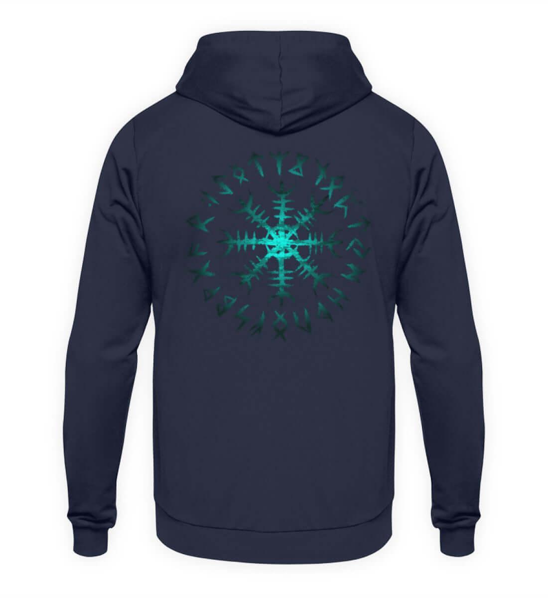 Wikinger Helm des Schreckens Hoodie – Mystischer Runenkreis - Nordic Viking Wear