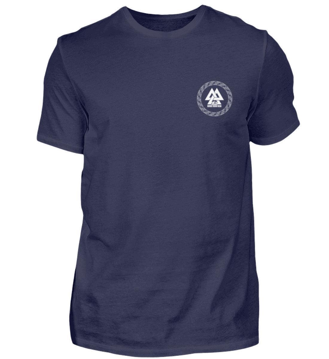 Wikinger-Plünderer Premiumshirt Back und Frontprint – "Mir reicht's, ich gehe plündern" – Drachenschiff-Design - Nordic Viking Wear