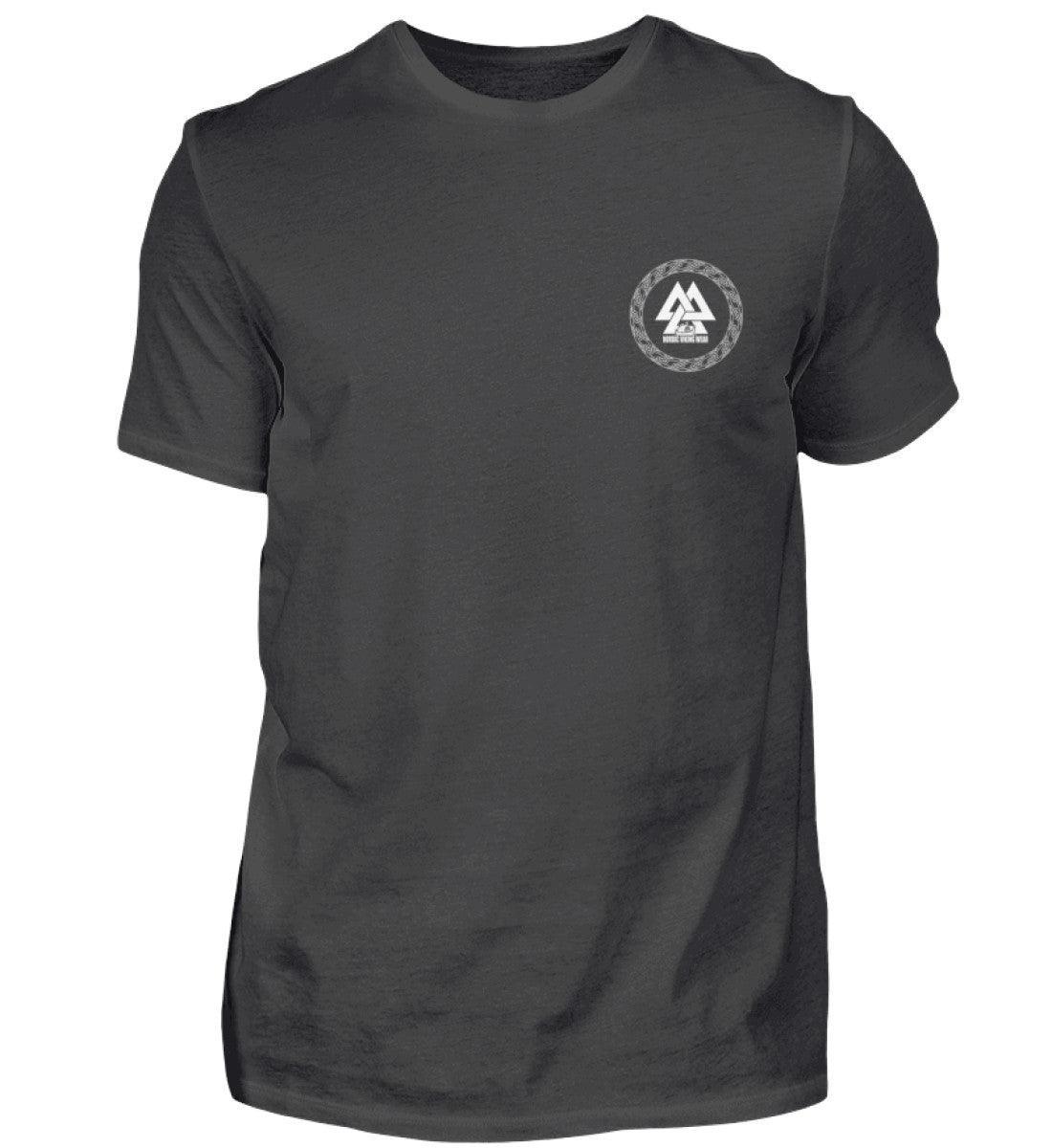 Wikinger-Plünderer Premiumshirt Back und Frontprint – "Mir reicht's, ich gehe plündern" – Drachenschiff-Design - Nordic Viking Wear
