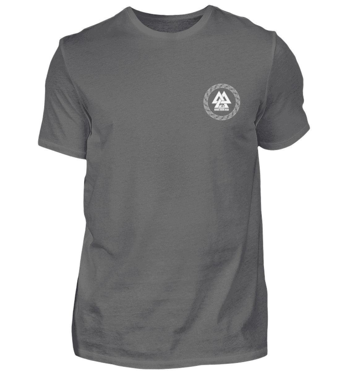 Wikinger-Plünderer Premiumshirt Back und Frontprint – "Mir reicht's, ich gehe plündern" – Drachenschiff-Design - Nordic Viking Wear