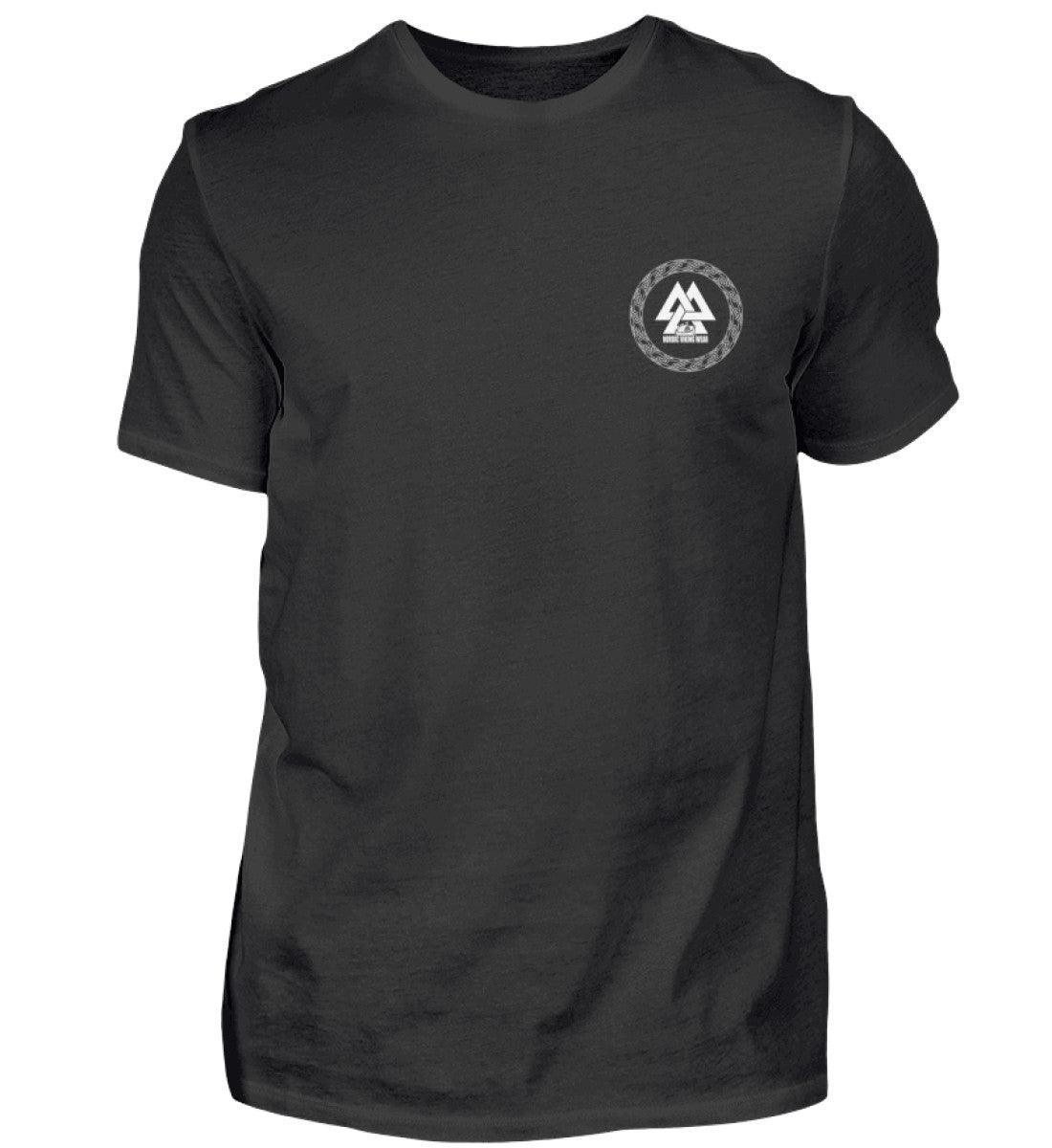 Wikinger-Plünderer Premiumshirt Back und Frontprint – "Mir reicht's, ich gehe plündern" – Drachenschiff-Design - Nordic Viking Wear