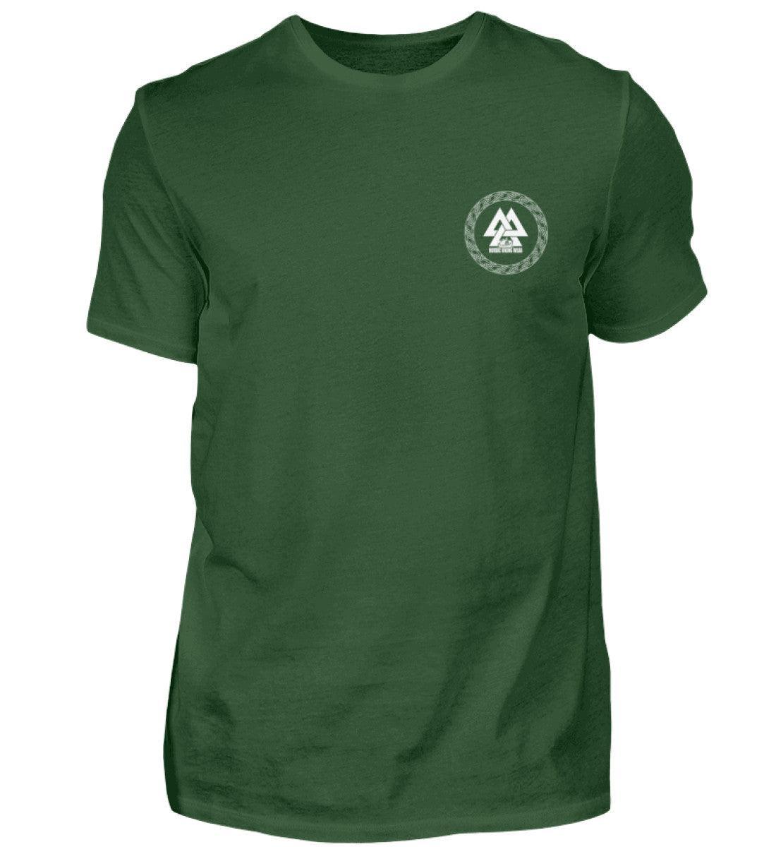 Wikinger-Plünderer Premiumshirt Back und Frontprint – "Mir reicht's, ich gehe plündern" – Drachenschiff-Design - Nordic Viking Wear
