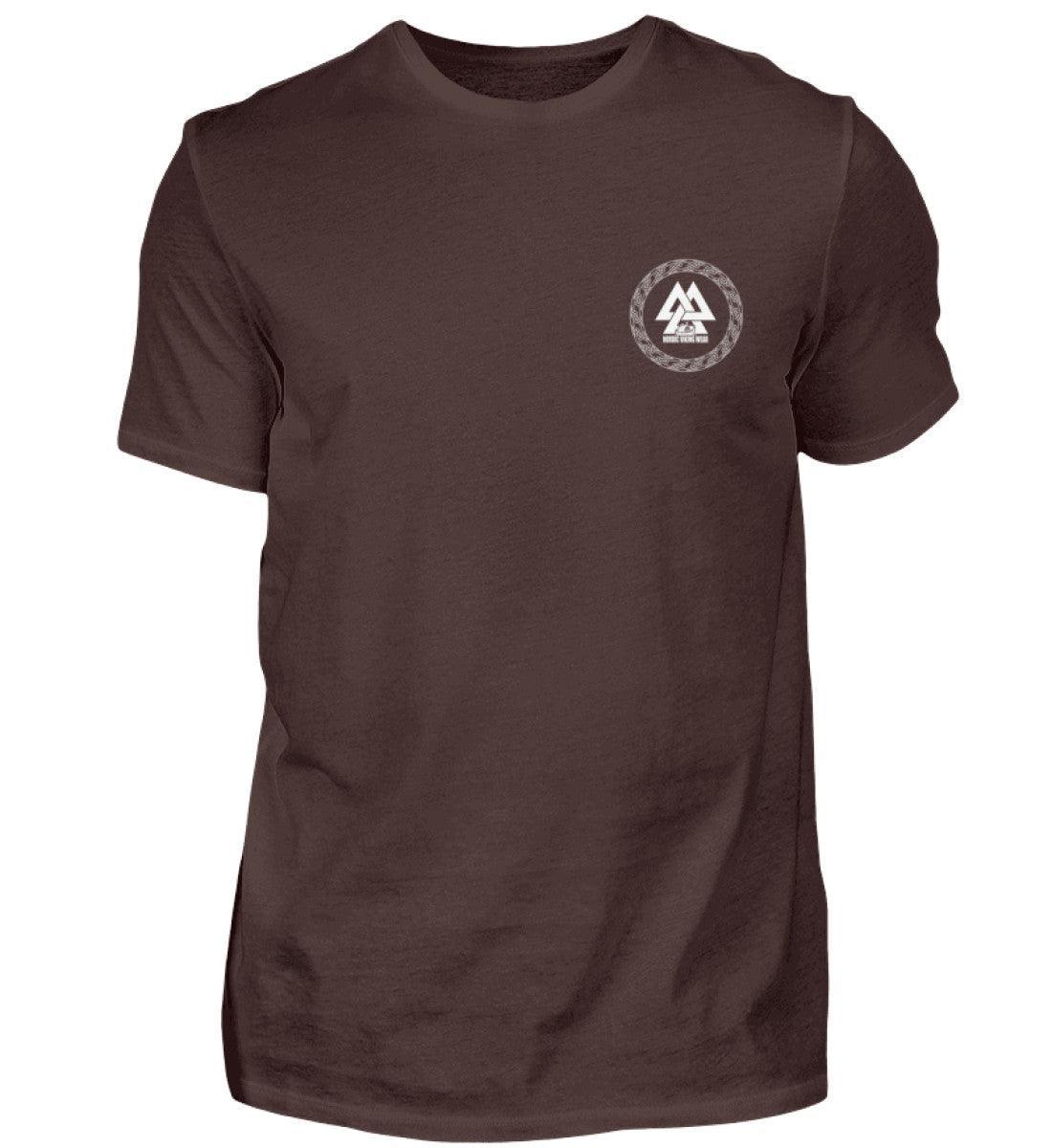 Wikinger-Plünderer Premiumshirt Back und Frontprint – "Mir reicht's, ich gehe plündern" – Drachenschiff-Design - Nordic Viking Wear
