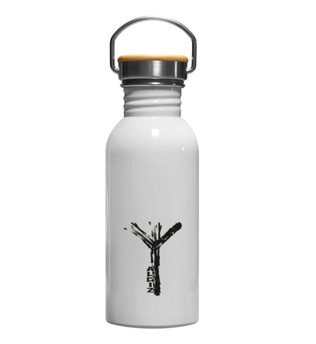 Algiz Flasche - Edelstahl Trinkflasche - Nordic Viking Wear