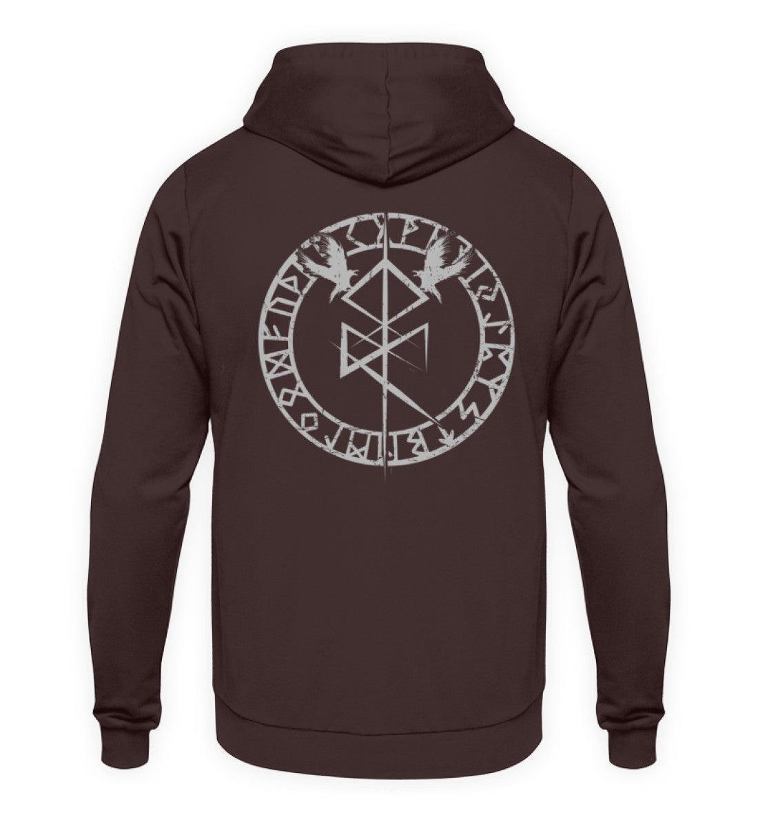 Wikinger Hoodie Odin Binderune T-Shirt – Mystisches Nordisches Symbol - Nordic Viking Wear