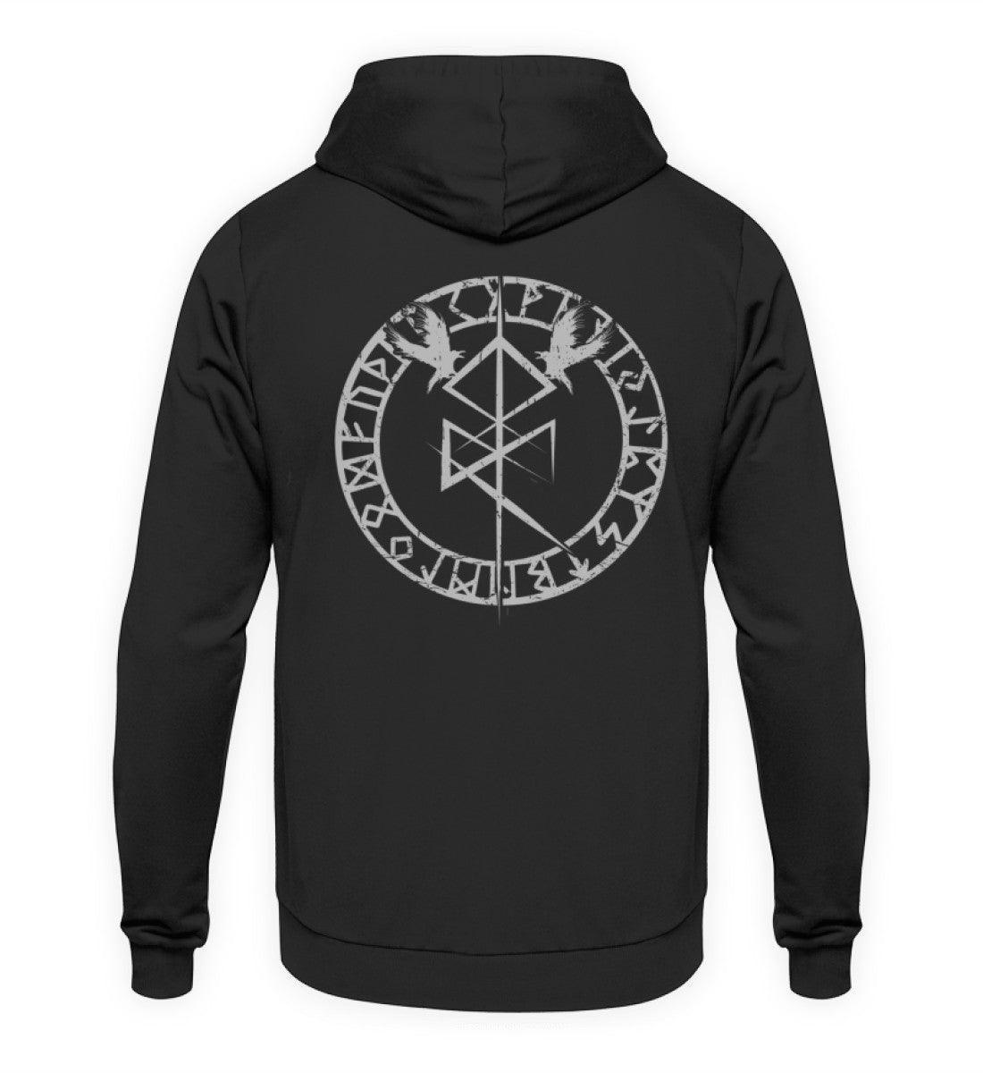 Wikinger Hoodie Odin Binderune T-Shirt – Mystisches Nordisches Symbol - Nordic Viking Wear