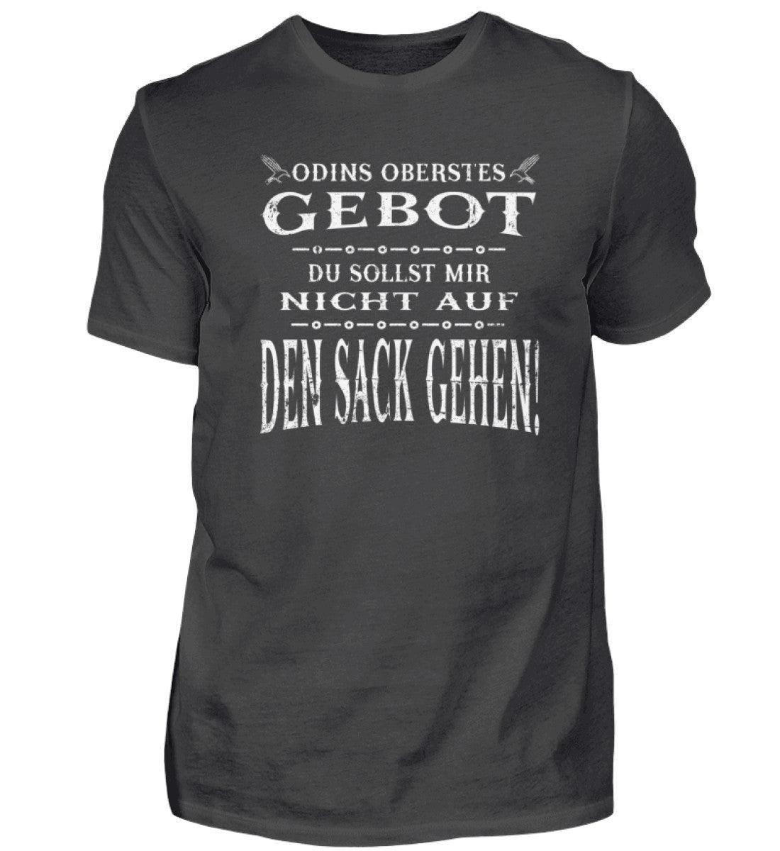 Lustiges Wikinger Premiumshirt - "Odins Oberstes Gebot: Du Sollst Mir Nicht Auf Den Sack Gehen!" - Nordic Viking Wear