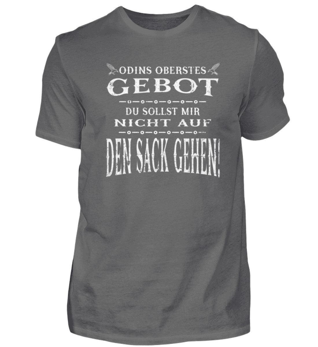 Lustiges Wikinger Premiumshirt - "Odins Oberstes Gebot: Du Sollst Mir Nicht Auf Den Sack Gehen!" - Nordic Viking Wear