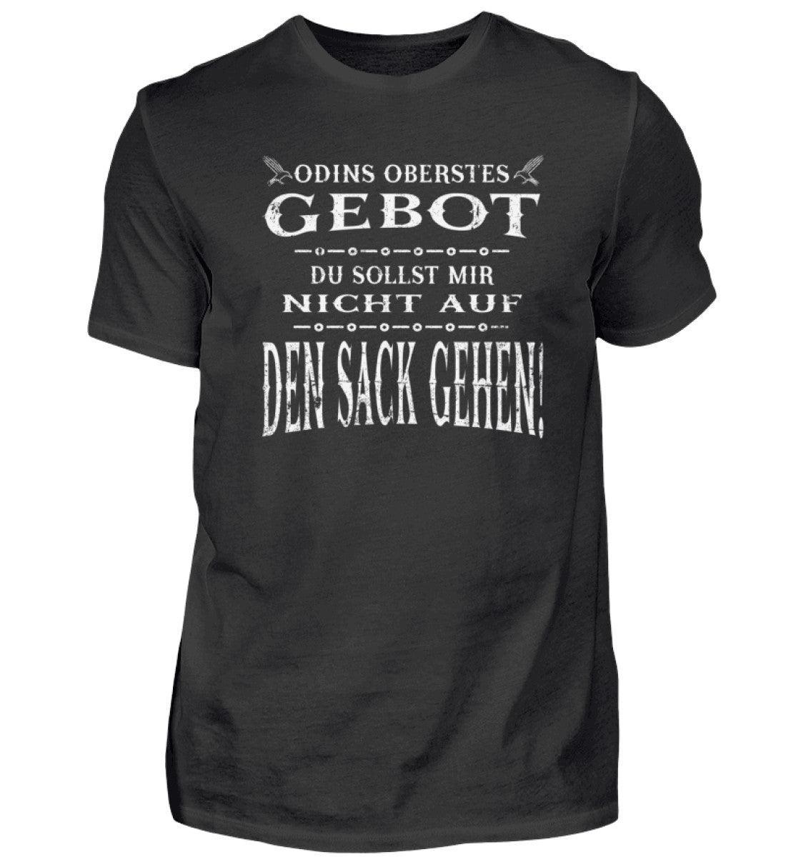 Lustiges Wikinger Premiumshirt - "Odins Oberstes Gebot: Du Sollst Mir Nicht Auf Den Sack Gehen!" - Nordic Viking Wear