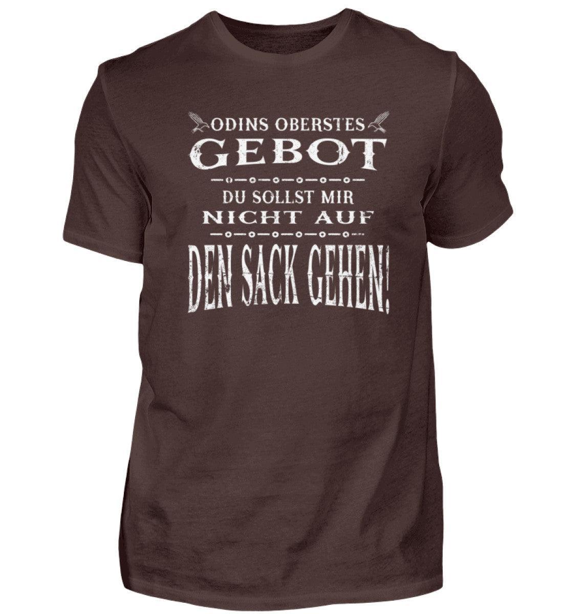 Lustiges Wikinger Premiumshirt - "Odins Oberstes Gebot: Du Sollst Mir Nicht Auf Den Sack Gehen!" - Nordic Viking Wear