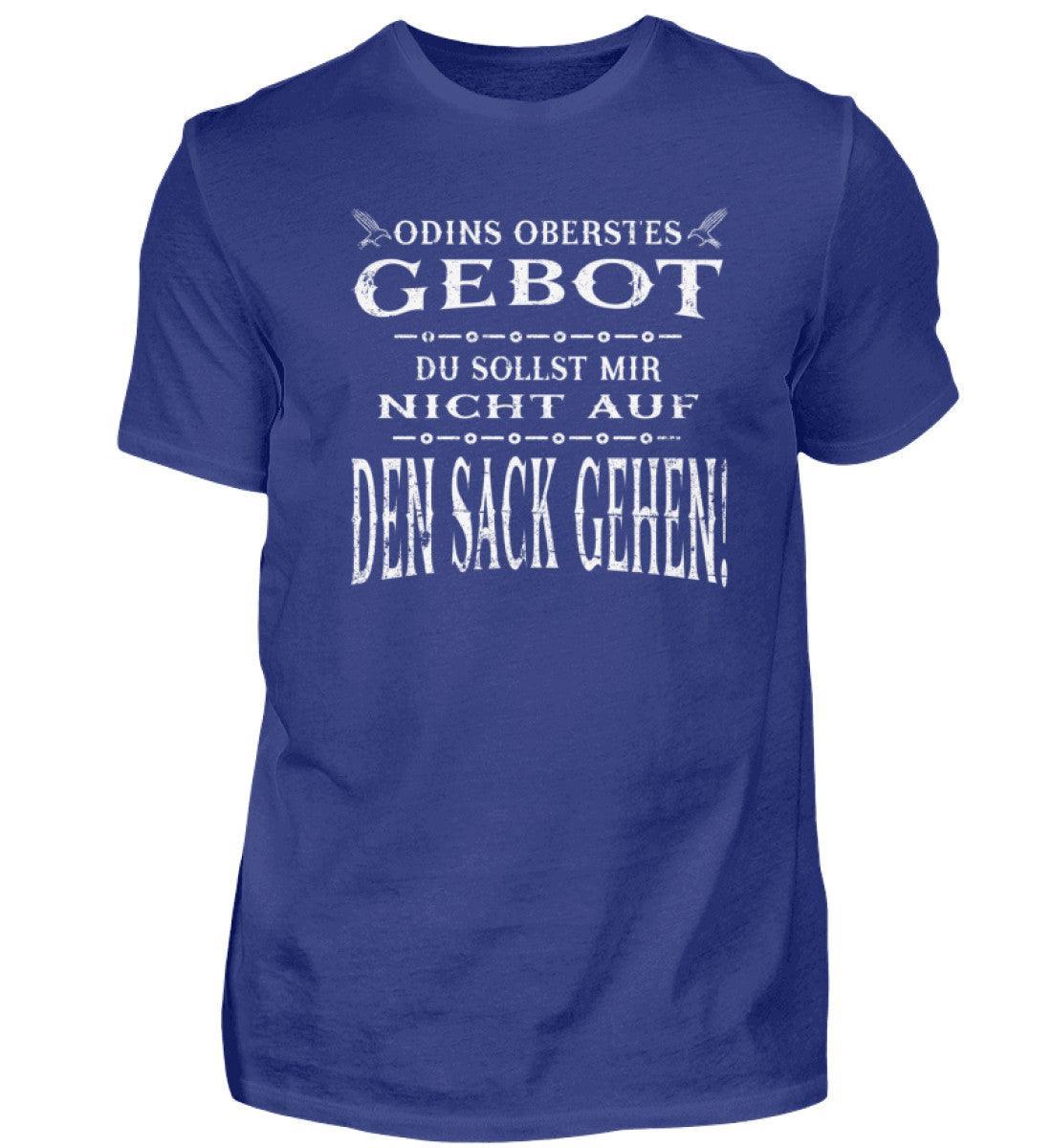 Lustiges Wikinger Premiumshirt - "Odins Oberstes Gebot: Du Sollst Mir Nicht Auf Den Sack Gehen!" - Nordic Viking Wear