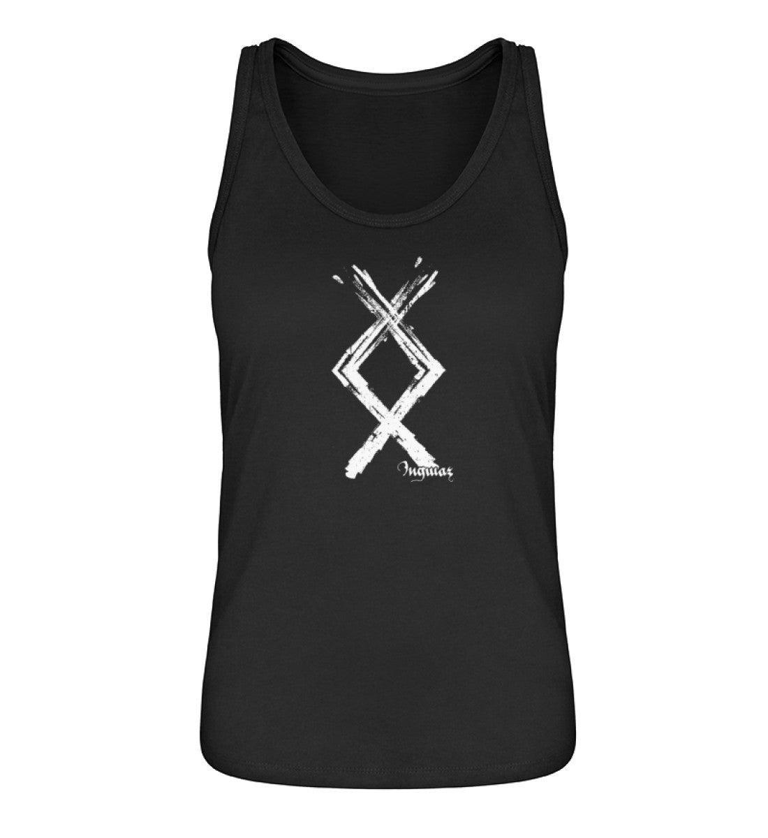 Schildmaiden Tank Top Ingwaz Rune Shirt - Nordische Mythologie Kraftsymbol - Nordic Viking Wear