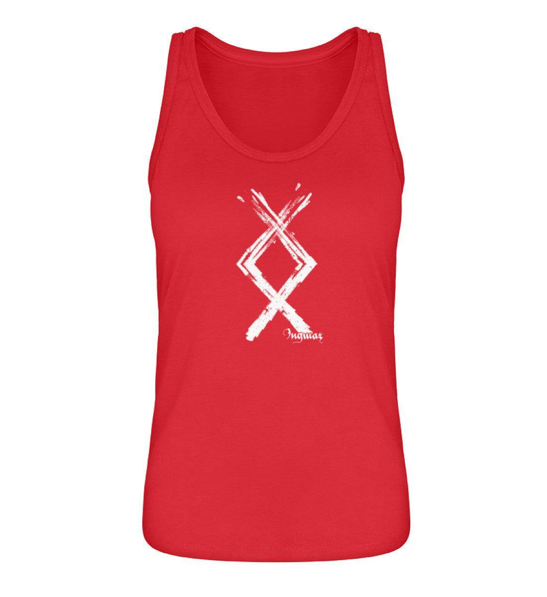 Schildmaiden Tank Top Ingwaz Rune Shirt - Nordische Mythologie Kraftsymbol - Nordic Viking Wear