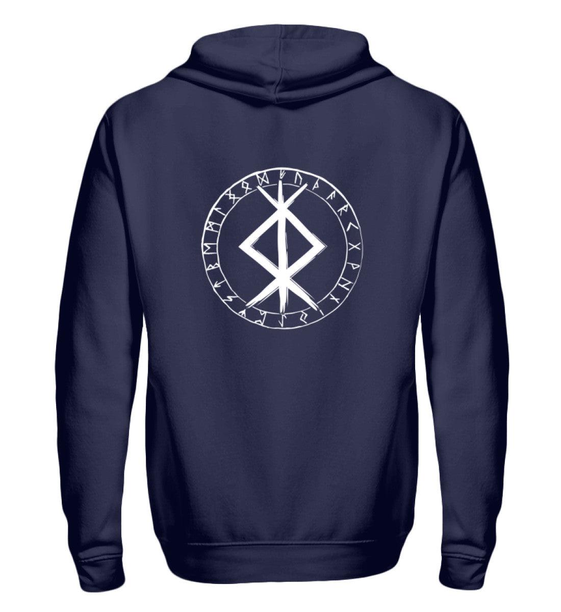 ⚔️ Zipp-Hoodie "Runen Schutzsymbol" – Nordische Kraft & Wikinger-Spirit ⚔️ - Nordic Viking Wear