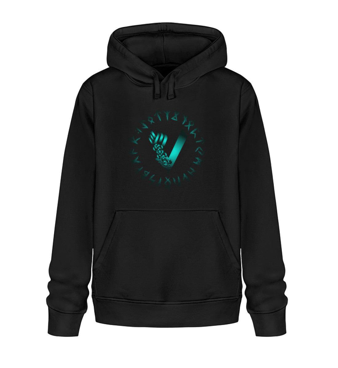 Wikinger-Premium Hoodie mit Runen und Keltischem Design – Nordische Mystik für wahre Krieger - Nordic Viking Wear