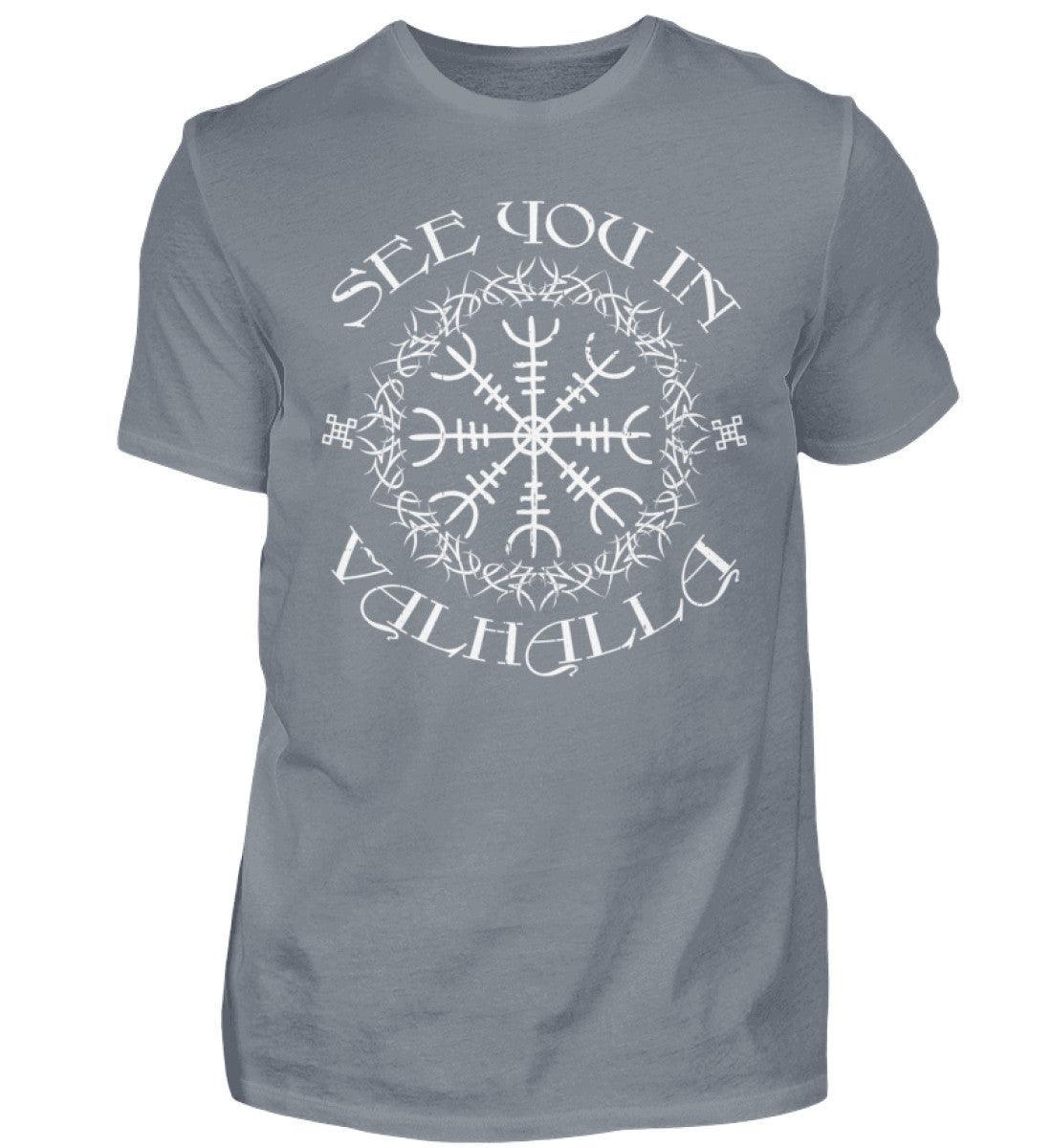 Wikinger-Shirt "See You In Valhalla" Helm Of Awe - Nordic Viking Wear