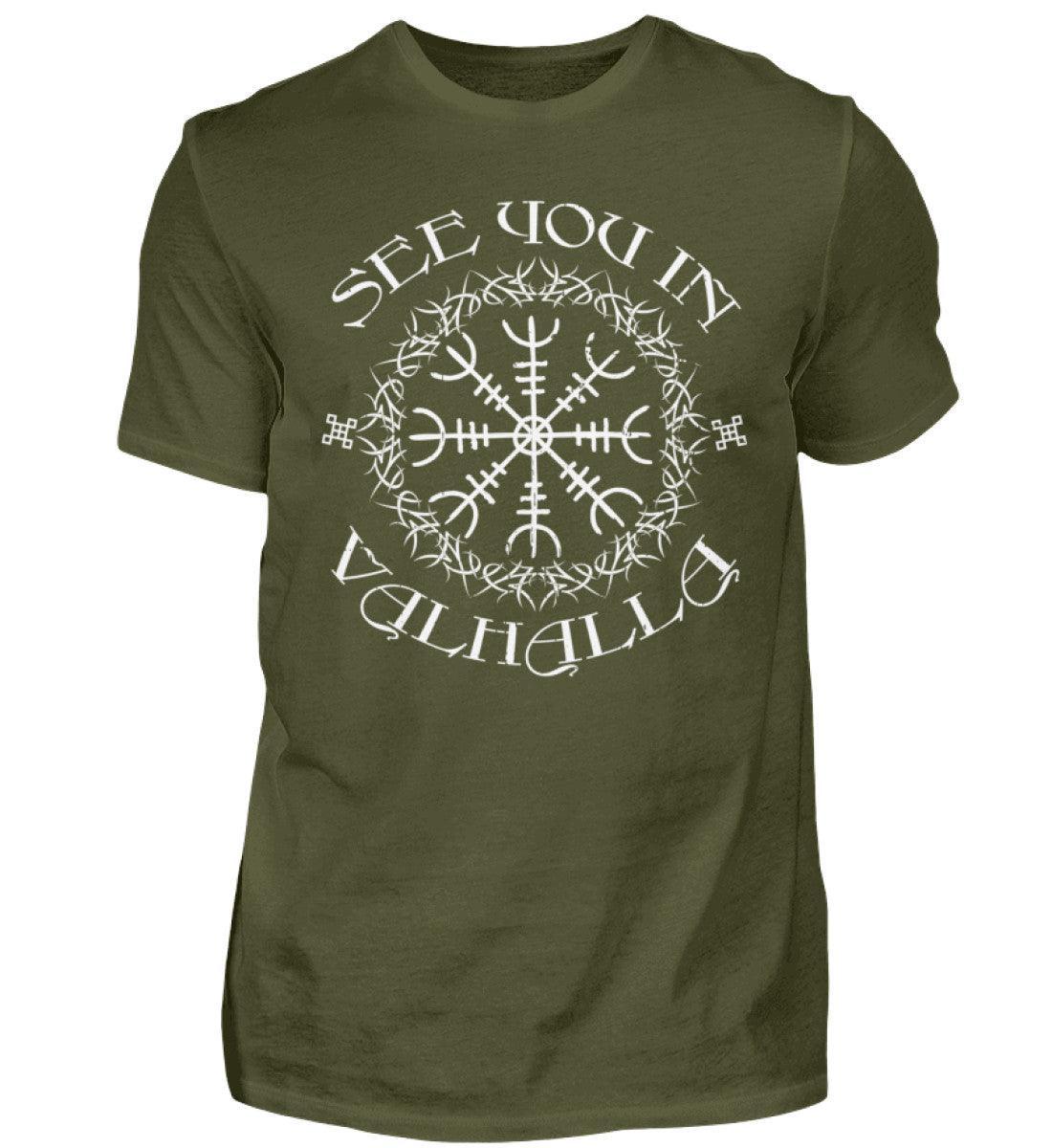 Wikinger-Shirt "See You In Valhalla" Helm Of Awe - Nordic Viking Wear