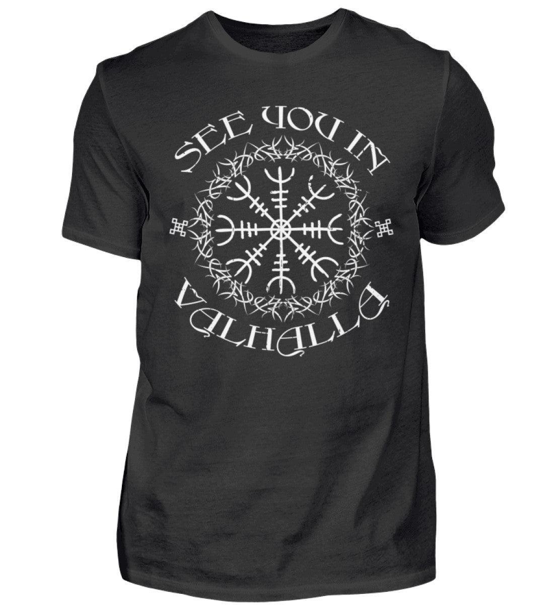 Wikinger-Shirt "See You In Valhalla" Helm Of Awe - Nordic Viking Wear
