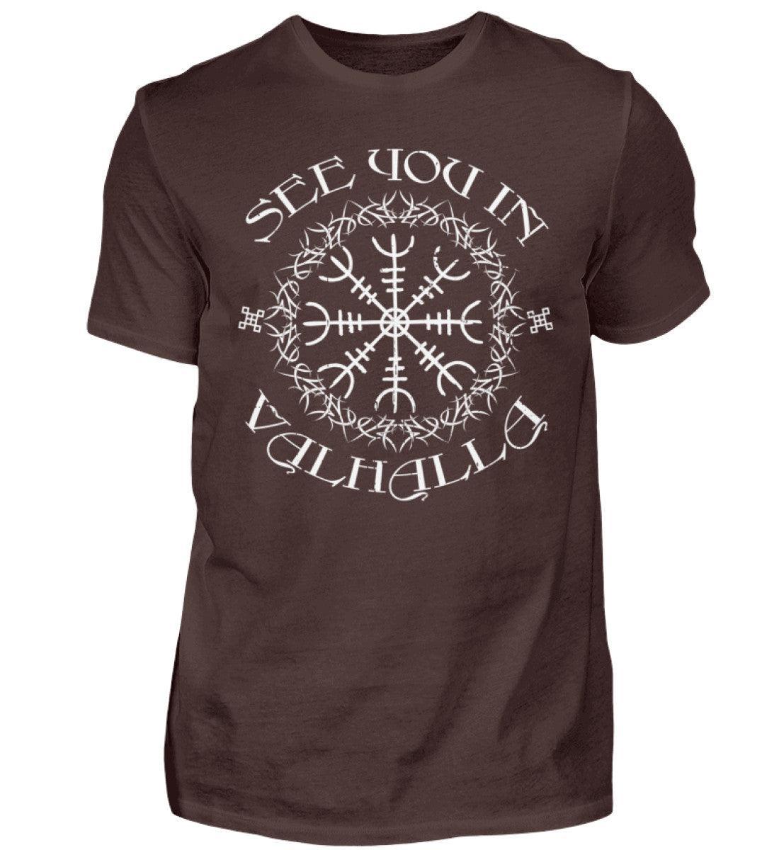 Wikinger-Shirt "See You In Valhalla" Helm Of Awe - Nordic Viking Wear