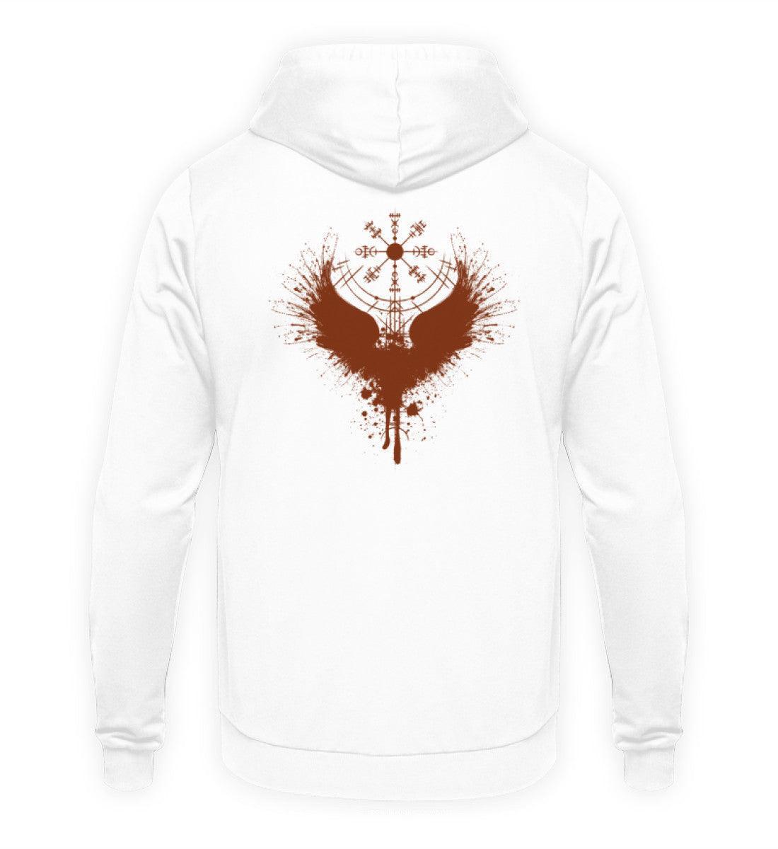 Wikinger Hoodie mit Blutadler und Vegvisir Design - Nordic Viking Wear