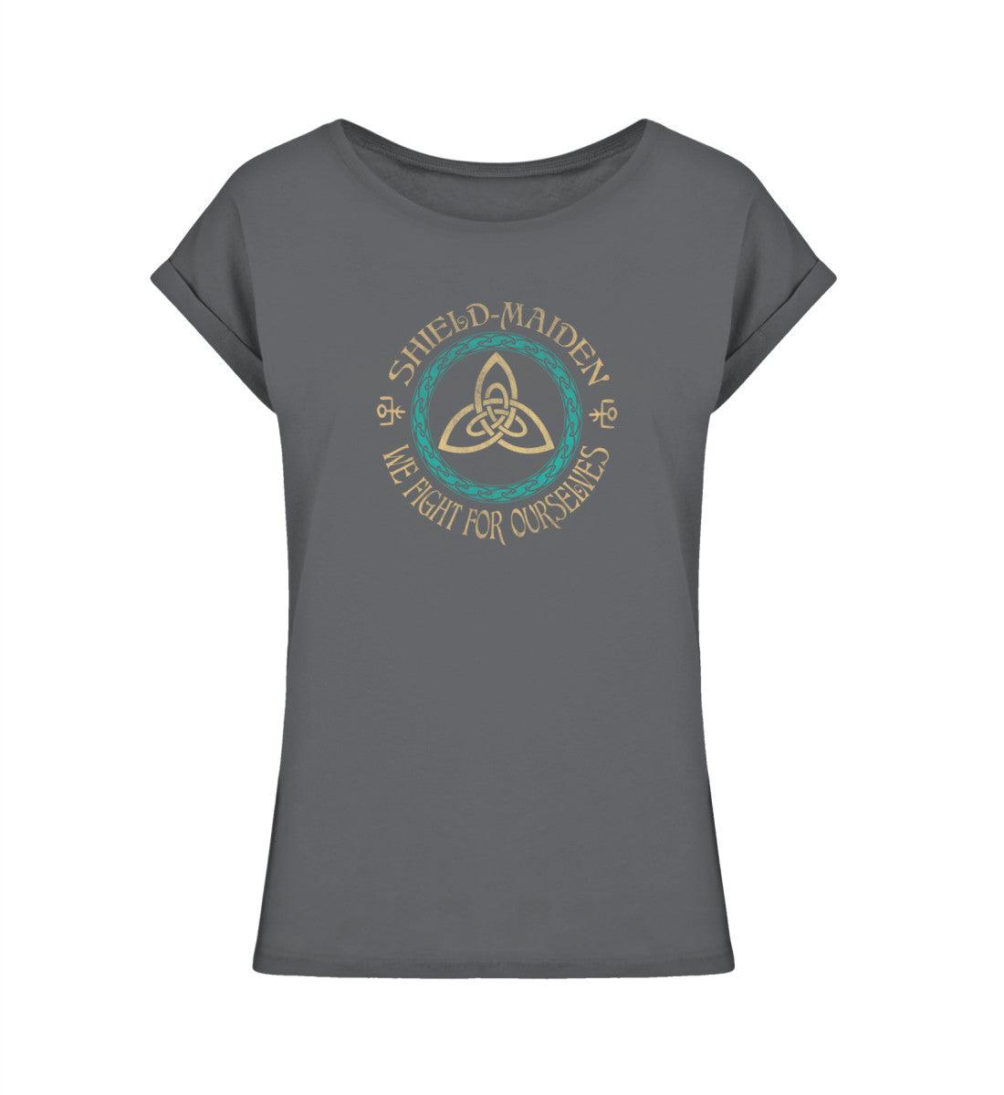 Extended Shirt „Shield-Maiden – We Fight For Ourselves“ - Nordic Viking Wear