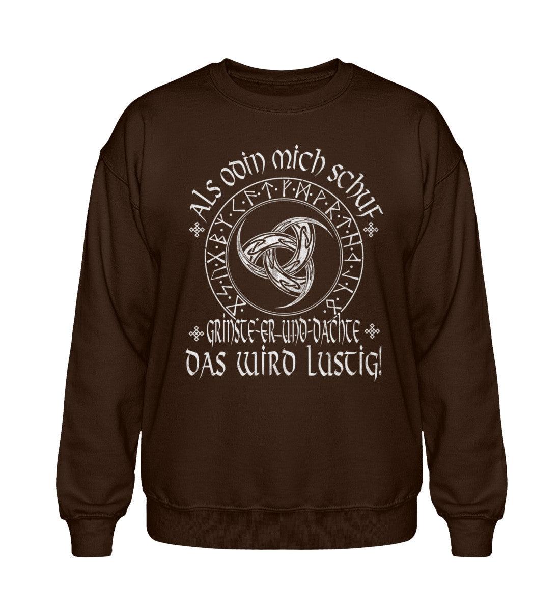 "Als Odin mich schuf" – Wikinger Heavy Sweatshirt für echte Krieger mit Humor! - Nordic Viking Wear