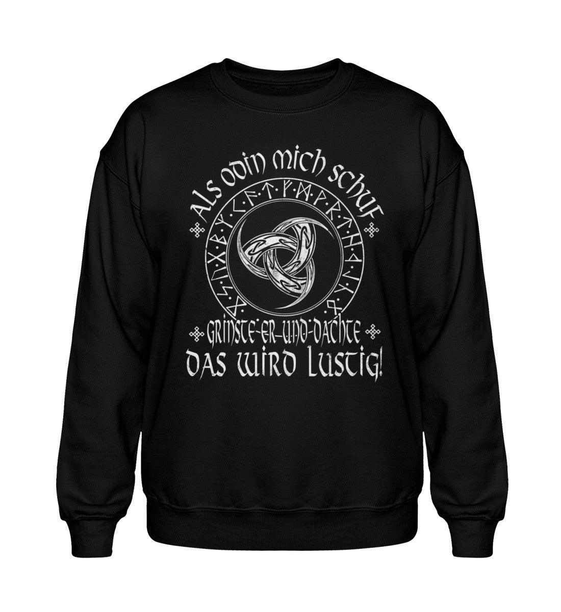 "Als Odin mich schuf" – Wikinger Heavy Sweatshirt für echte Krieger mit Humor! - Nordic Viking Wear
