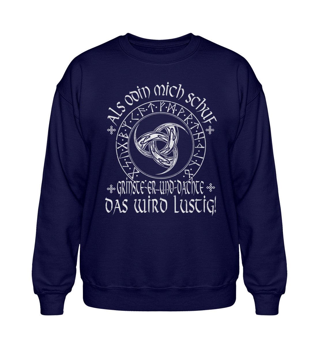 "Als Odin mich schuf" – Wikinger Heavy Sweatshirt für echte Krieger mit Humor! - Nordic Viking Wear
