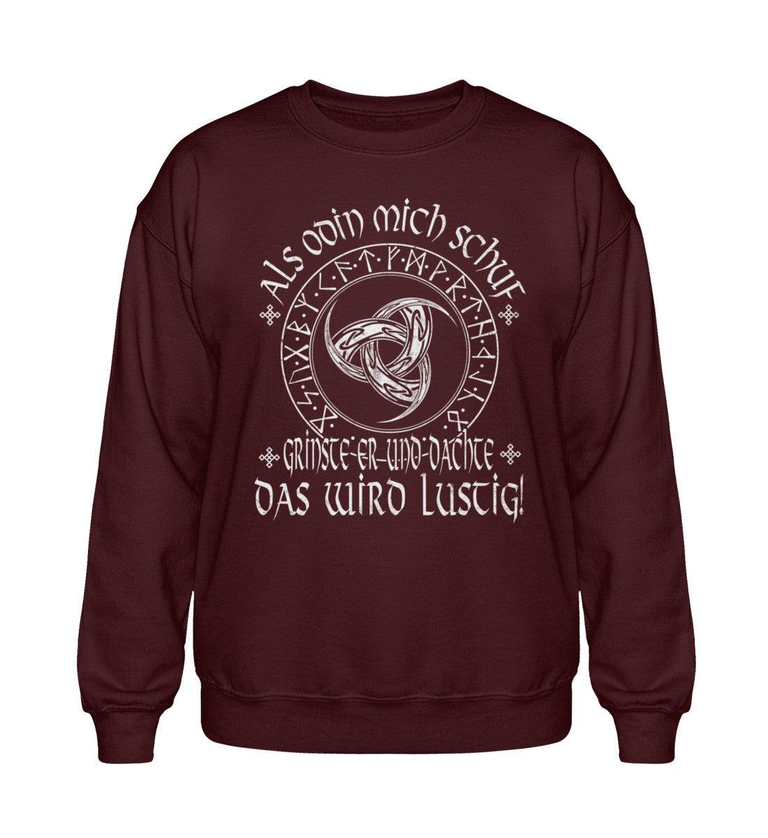 "Als Odin mich schuf" – Wikinger Heavy Sweatshirt für echte Krieger mit Humor! - Nordic Viking Wear