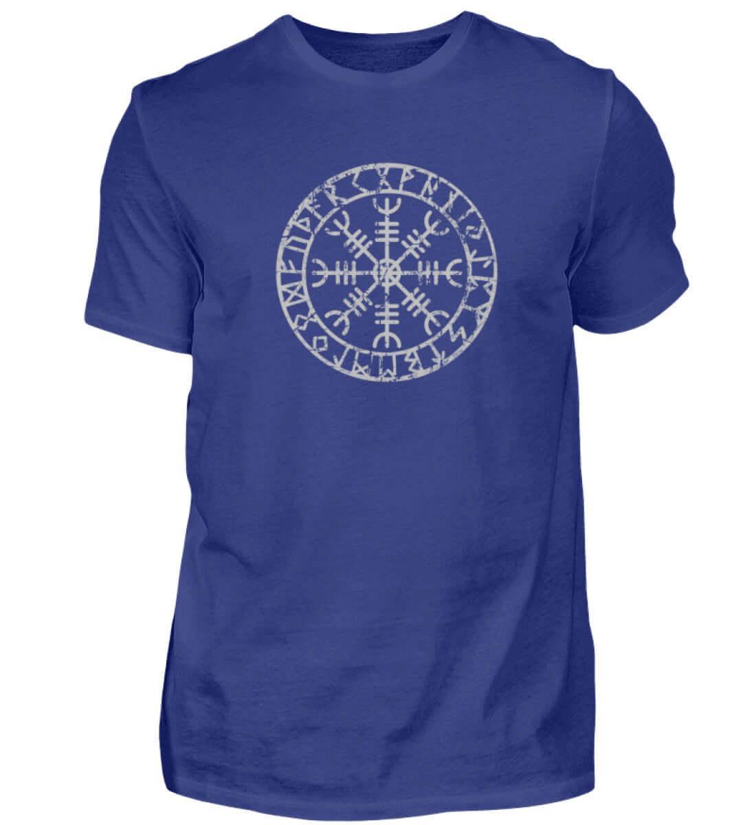 "Aegishjalmur Helm of Awe" Wikinger-Premiumshirt – Schutz und Macht in Runenform - Nordic Viking Wear