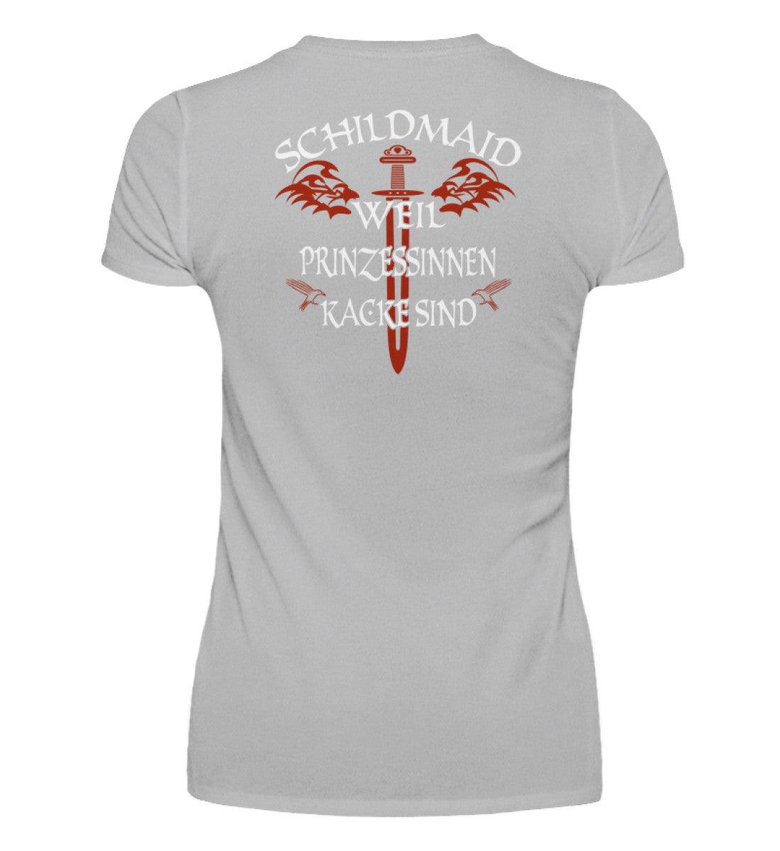 Schildmaiden V-Neck - "Weil Prinzessinnen kacke sind" | Wikinger Shirt für starke Frauen - Nordic Viking Wear