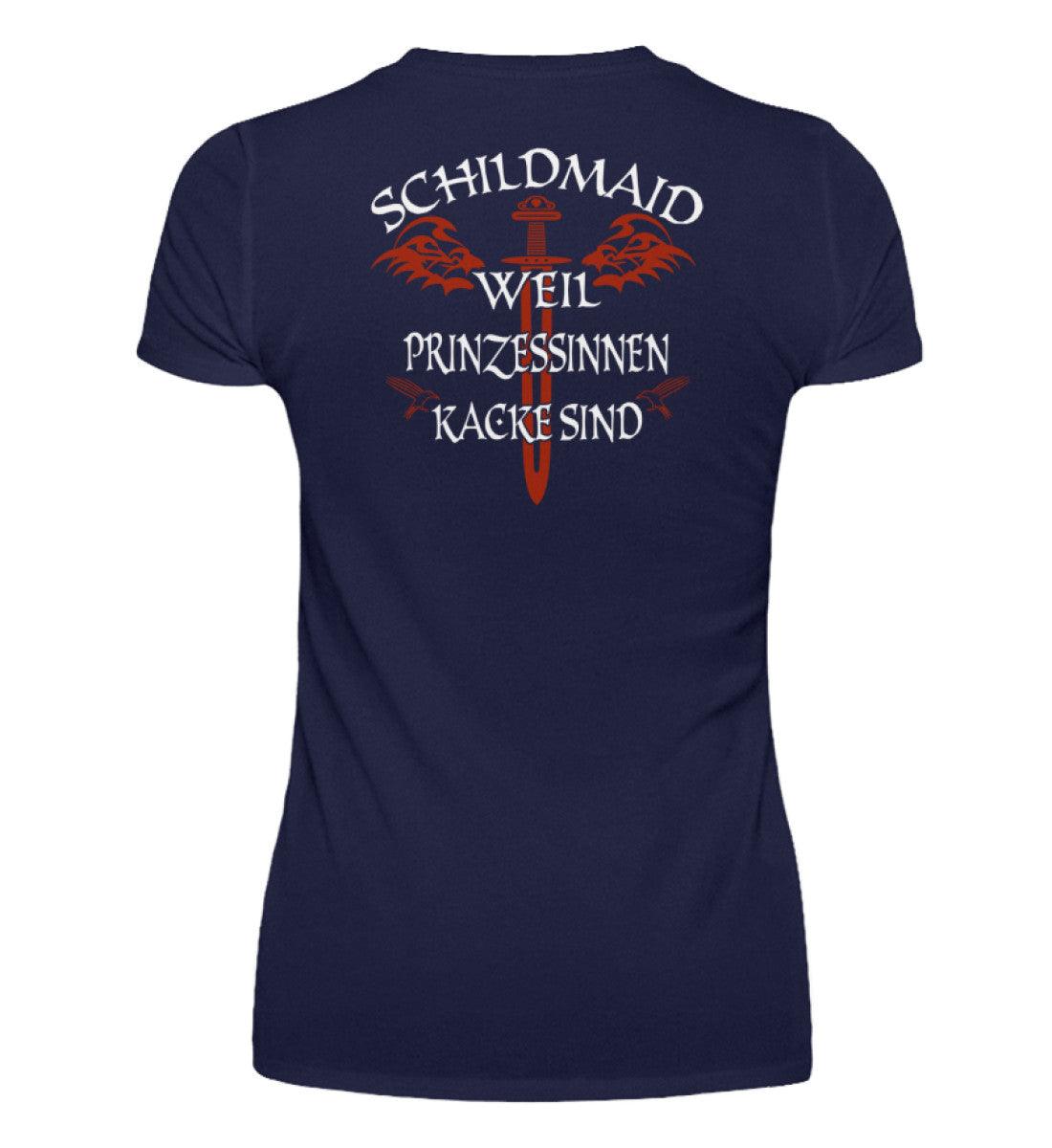 Schildmaiden V-Neck - "Weil Prinzessinnen kacke sind" | Wikinger Shirt für starke Frauen - Nordic Viking Wear